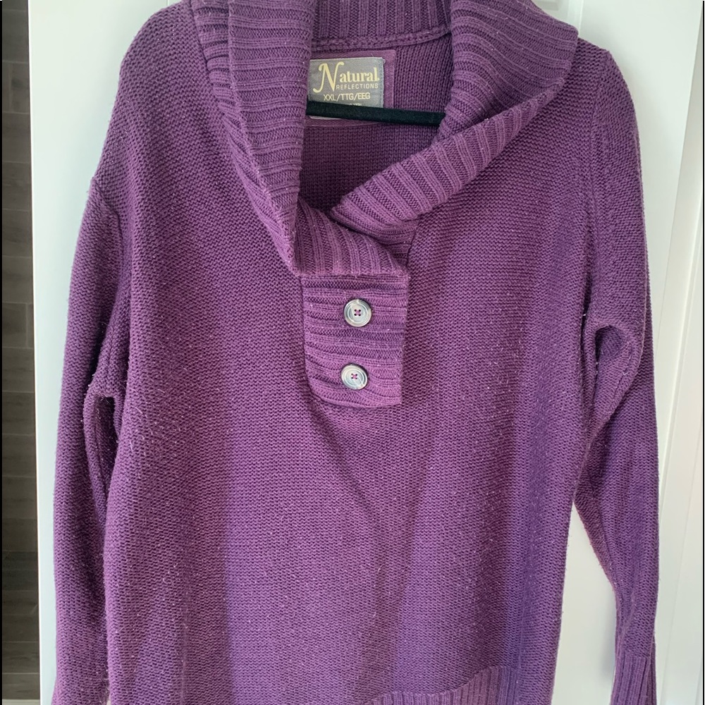 Cowl neck plus size sweater xxl 2x